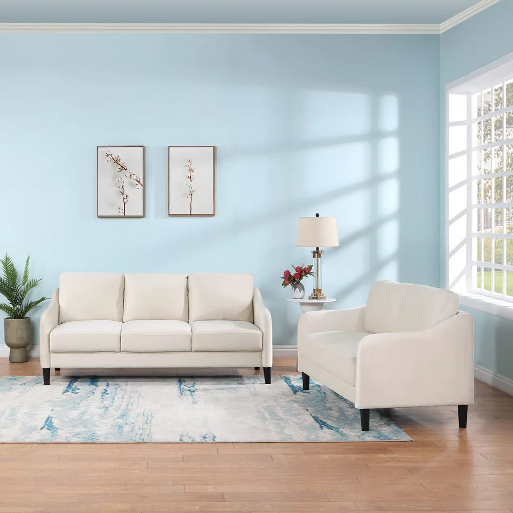 YC 51.5" Loveseat Sofa Small Couch for Small Space, Beige G279695