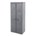 Gracious Living MaxIt Heavy Duty Premium Base Cabinet with 2 Adjustable Metal Shelves for Garage, Basement, or Utility Room Storage