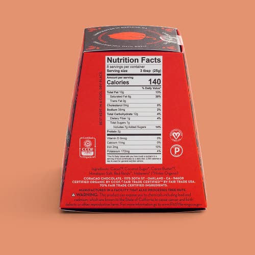 70% Spicy Dark Drinking Chocolate - Organic Hot Cacao by CACOCO, 7.05 oz N8240