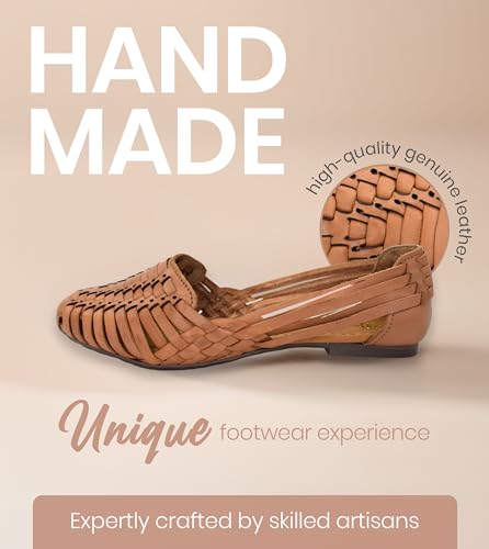 Macarena Collection Women's Leather Huarache Sandals Handmade F67404