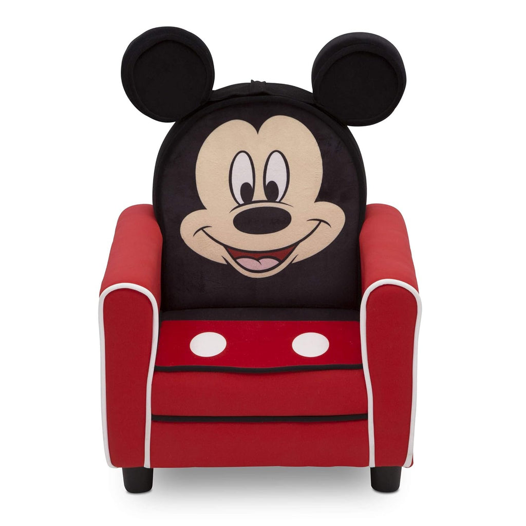 Delta Children Upholstered Kids Chair, Disney Mickey Mouse, Wood Z448