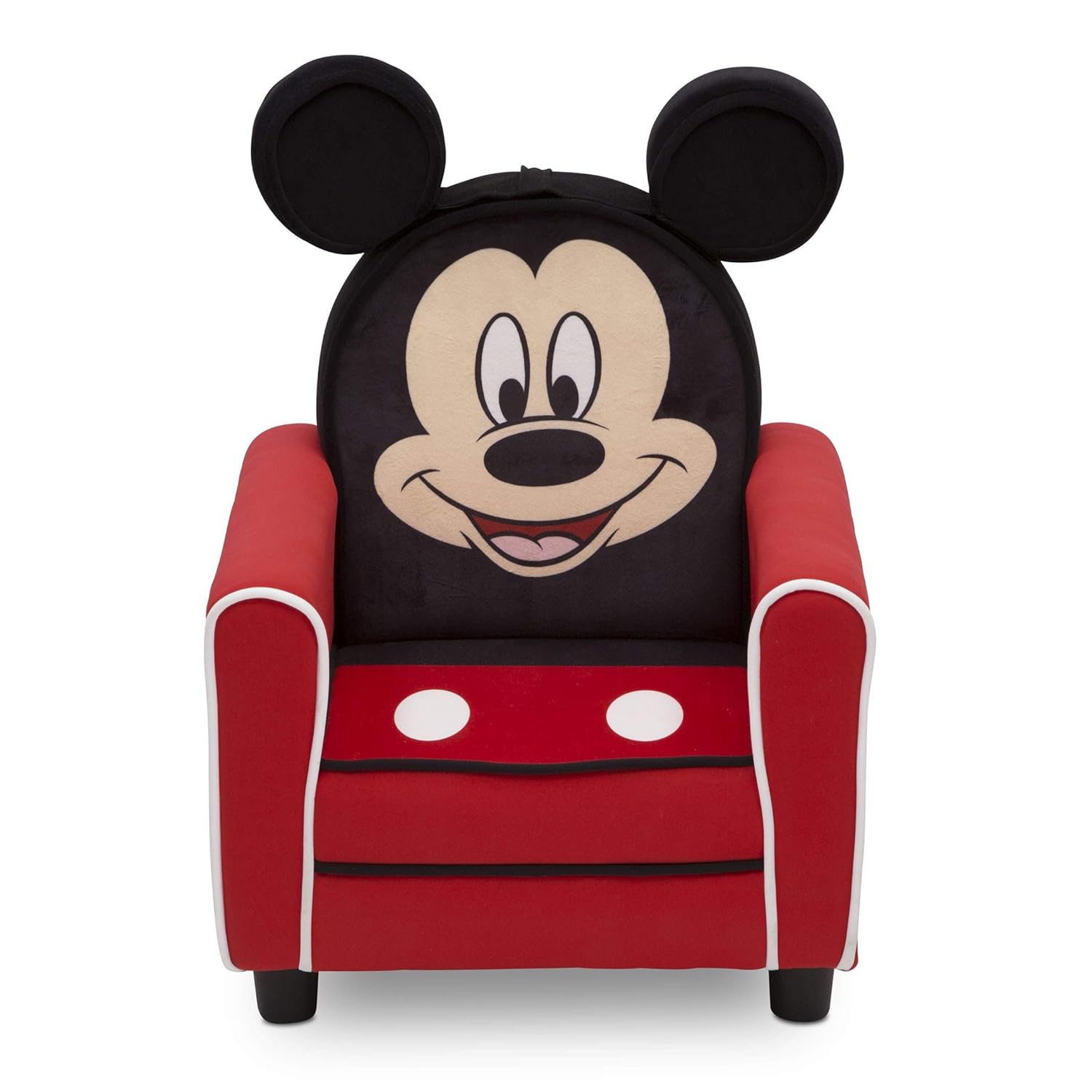 Delta Children Upholstered Kids Chair, Disney Mickey Mouse, Wood Z448