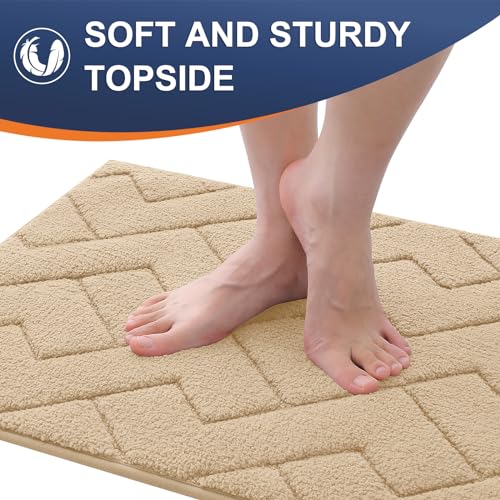OLANLY Dog Door Mat for Muddy Paws 30x20, Non-Slip Washable Microfiber, Grey K73104