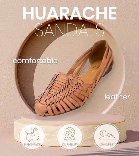 Macarena Collection Women's Leather Huarache Sandals Handmade F67404