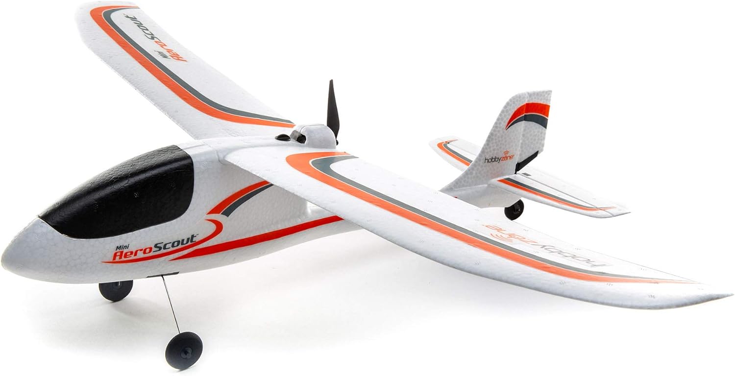 HobbyZone RC Airplane Mini AeroScout RTF (Includes Controller, Transmitter, Battery and Charger), HBZ5700