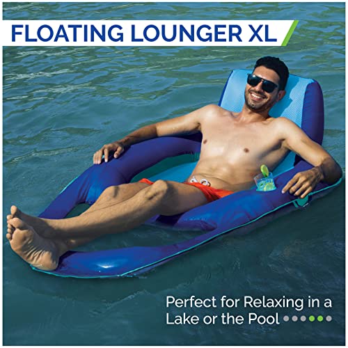Kelsyus Premium Floating Lounger Inflatable Recliner for Adults with Cup Holder W1256