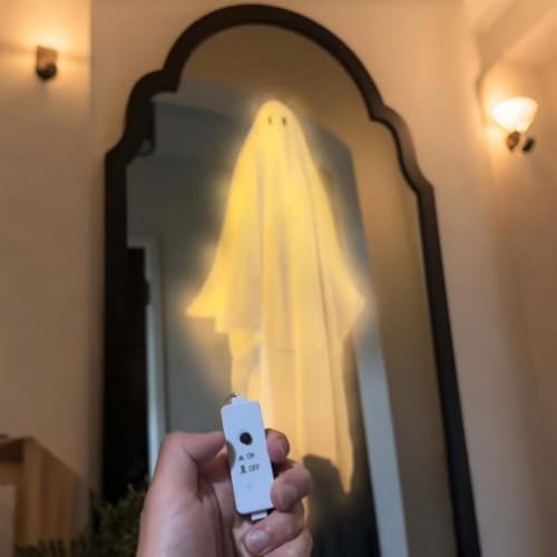 Halloween Hologram Ghost Mirror, Spooky Bedroom Decor with Creepy Eyes N887