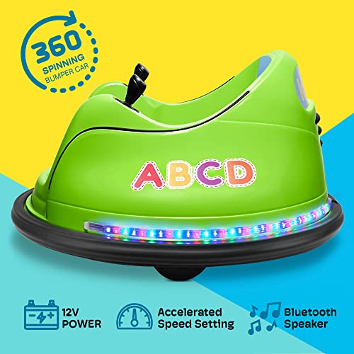 Kidzone 12V 2-Speed Electric Ride On Bumper Car for Kids with Remote Control J451509