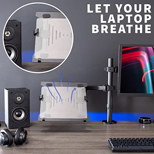 VIVO Full Motion Monitor and Laptop Desk Mount, Dual Arm VESA Stand, Fits 32 inch, STAND-V102C X915