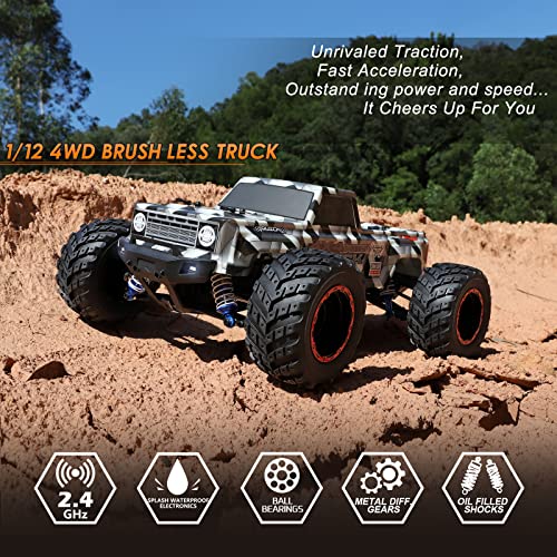 HAIBOXING 903A 1/12 Scale Brushless RC Monster Truck 4X4 Off-Road Z42294