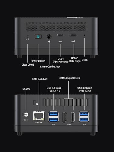 MINISFORUM UM690S Mini PC AMD Ryzen 9 6900HX, 32GB RAM 1TB SSD, Windows 11 Home F162