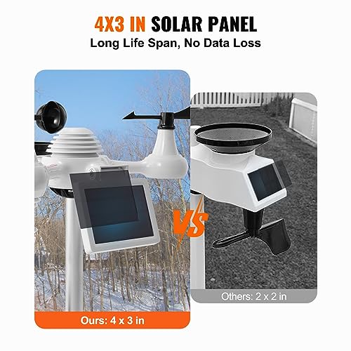 VEVOR YT60234 WiFi Weather Station 7-in-1 with 7.5" Color Display O347106