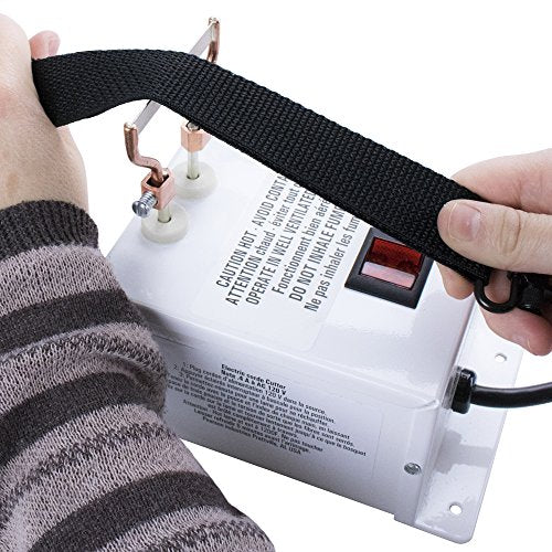 Electric Rope Cutter 120V 48W Hot Blade for Paracord, Webbing & Fabric with Replacement Blades N500