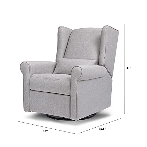 DaVinci Hayden Recliner and Swivel Glider in Shadow Grey H7752