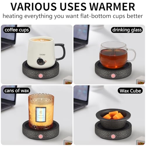Coffee Mug Warmer with Auto Shut Off for Desk, Black P673