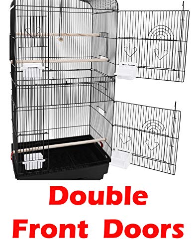 66-Inch Open Top Bird Cage with Rolling Stand for Parrots S71060