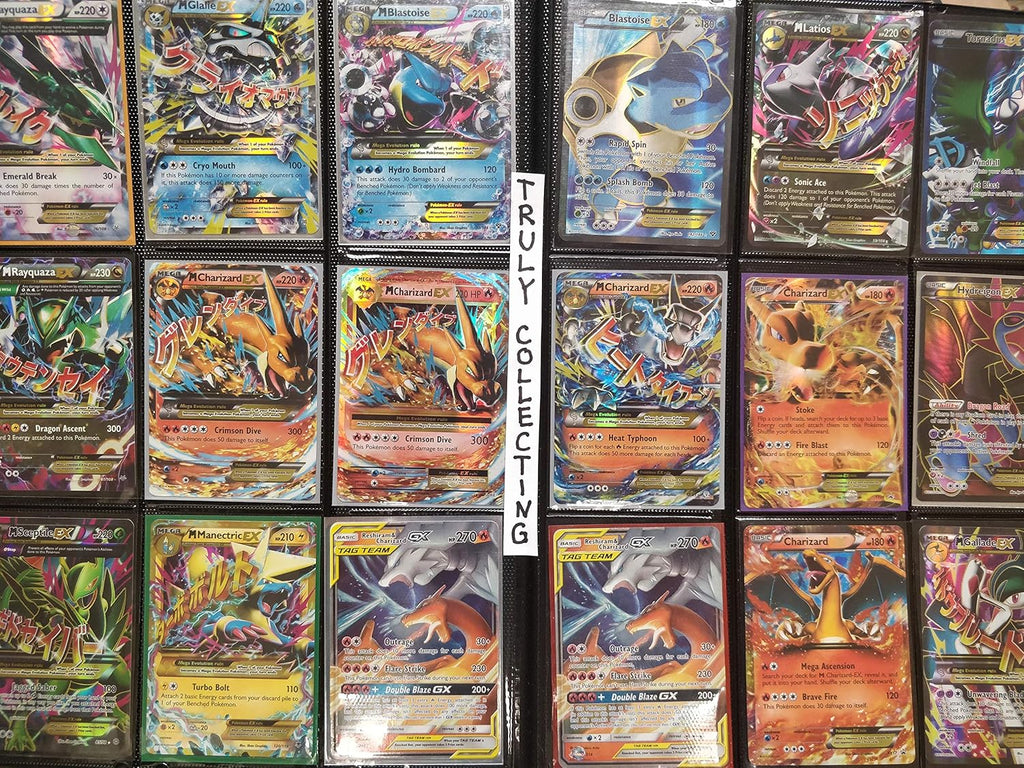 Pokemon Rainbow Rare Cards Binder Collection with 5 Foils, EX, GX, FA, Secret Rare B19746