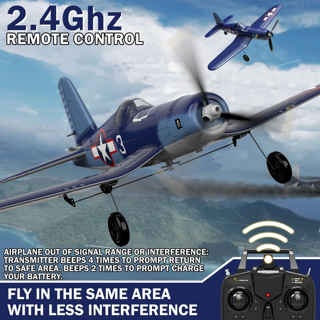 LEAMBE 4 Channel RC Plane F4U Corsair Ready to Fly Aircraft M54038