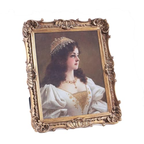 Antique Picture Frames 8x10 Vintage Victorian Ornate with Glass, Black S55546