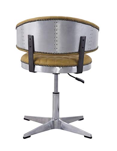 Acme Brancaster Adjustable Chair in Turmeric Top Grain Leather G1143