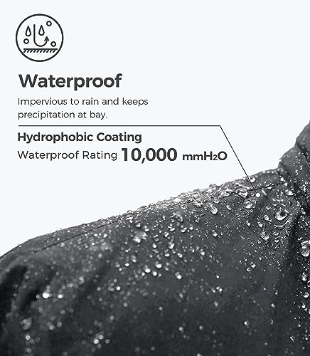 wantdo Men's Warm Winter Down Jacket Hooded Waterproof Snowboarding Coat K651327