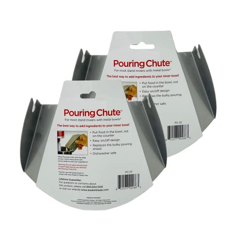 Metro Design PC-10 Pouring Chute for KitchenAid Stand Mixer, Silver Z87851