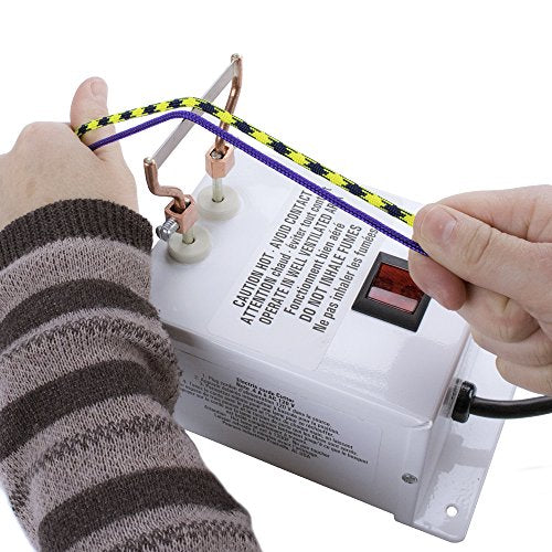 Electric Rope Cutter 120V 48W Hot Blade for Paracord, Webbing & Fabric with Replacement Blades N500