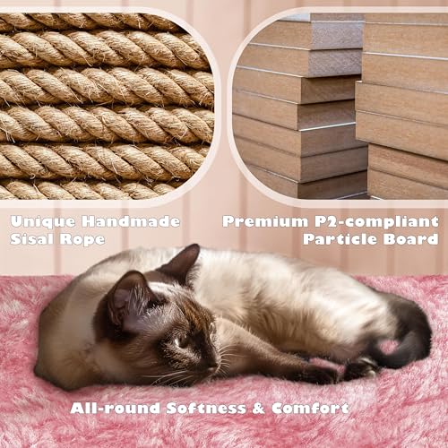 Yaheetech 54in Cat Tree Tower Condo Furniture with Scratch Post Y196