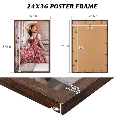 HLiWEGNS 3Pack 20x27 Matte Gold Picture Frame for Wall Display I5688