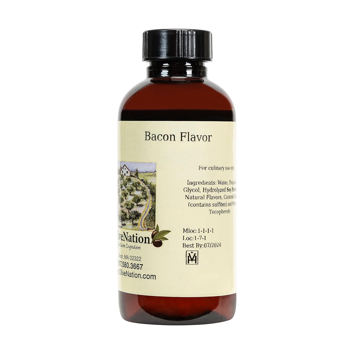 Liquid Bacon Flavor - Water Soluble Natural Flavoring for Baking - Beverages - Brewing - Gluten Free - Kosher - 2 ounces