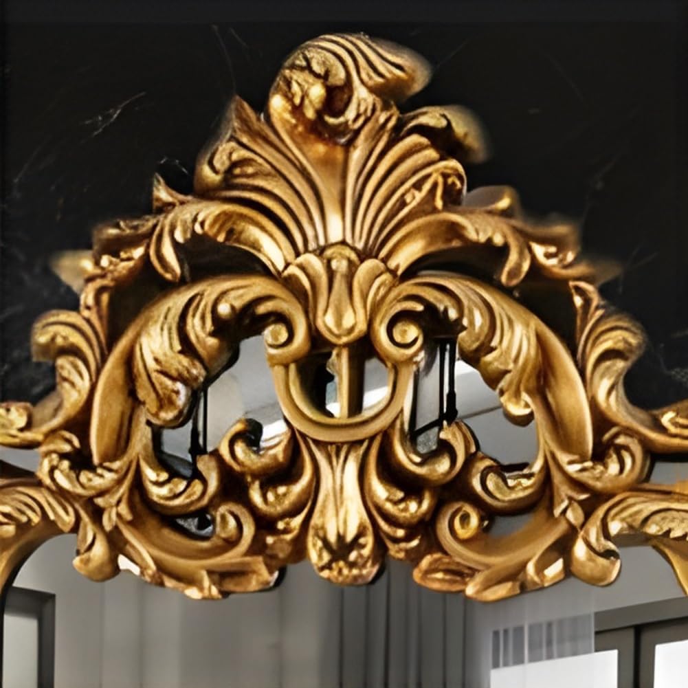 SOYDAN Antique Ornate Gold Wall Mirror with Resin Frame H8264