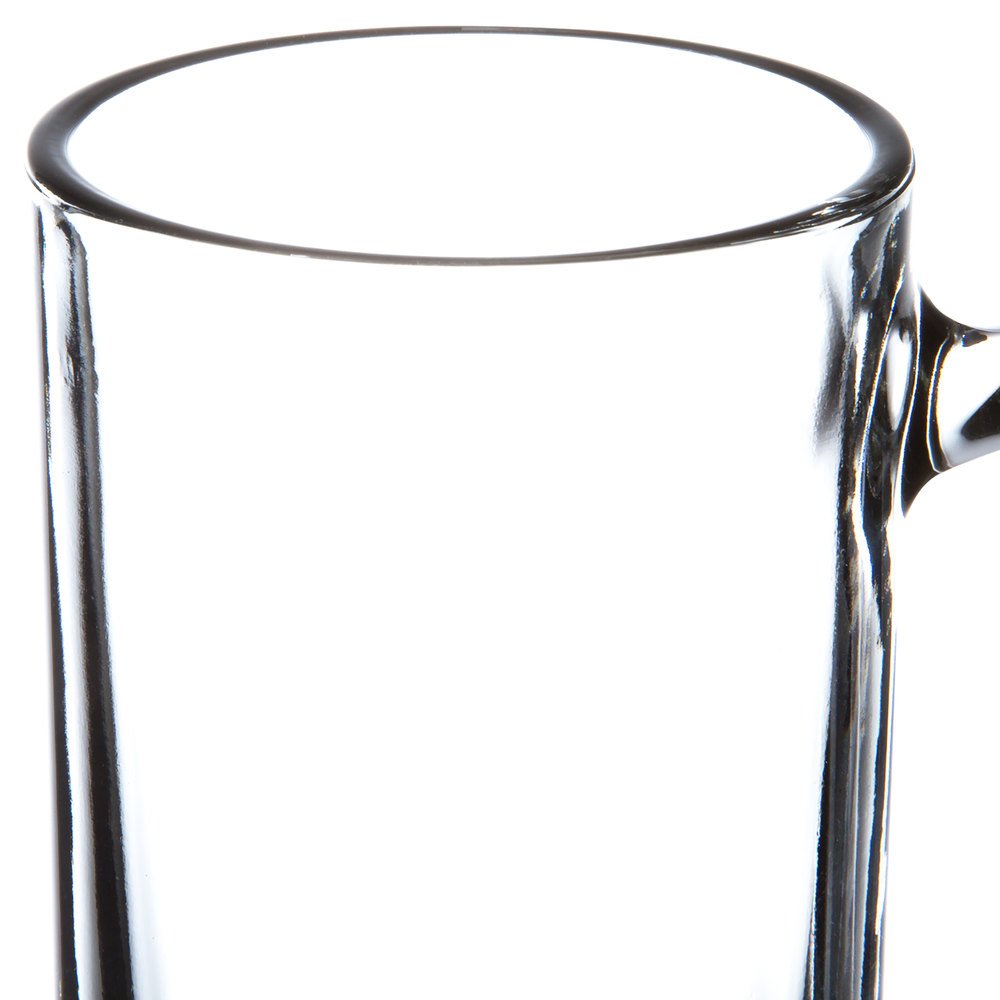 7" Tall 16 oz Clear Glass Stein Mug Y98453