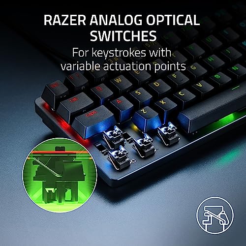 Razer Huntsman Mini 60% Gaming Keyboard, Clicky Optical Switches, RGB, Black B384275