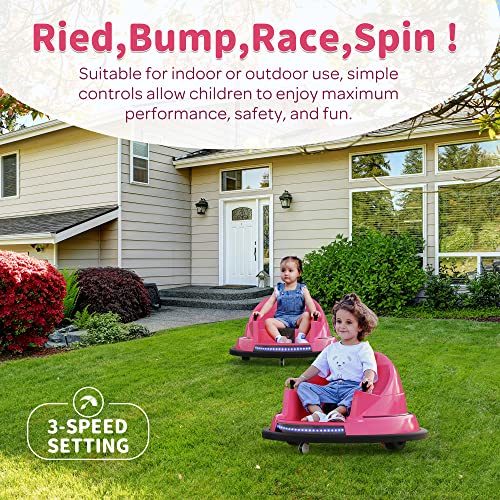 ROOMTEC 12V Toddler Bumper Car with Remote Control, Blue J15137