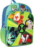Bioworld Ben 10 Backpack Omnitrix Omniverse 16" Alien Force Kids School Travel Backpack