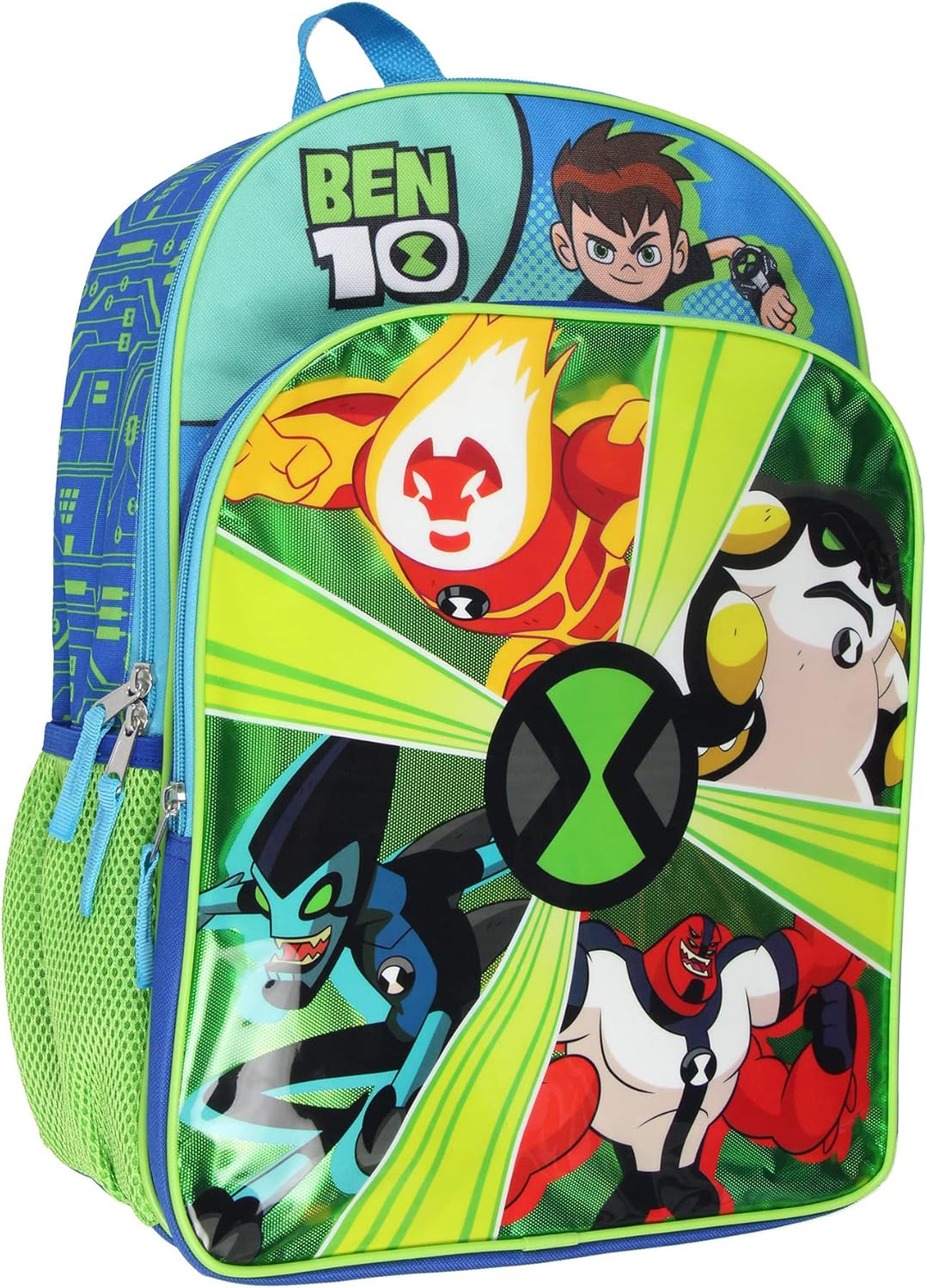 Bioworld Ben 10 Backpack Omnitrix Omniverse 16" Alien Force Kids School Travel Backpack