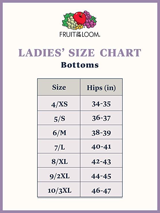 Fruit of the Loom Women's Bikini Underwear Z1805