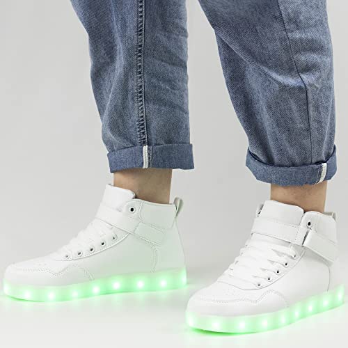 APTESOL Unisex LED High Top Light Up Sneakers D1744
