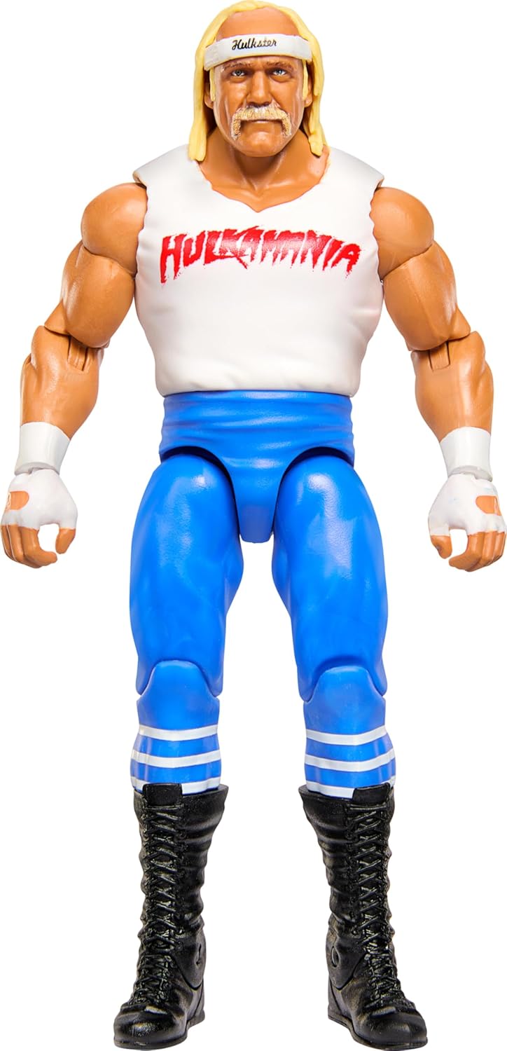 Mattel WWE Action Figure, 6-inch Collectible Hulk Hogan with 10 Articulation Points & Life-Like Look