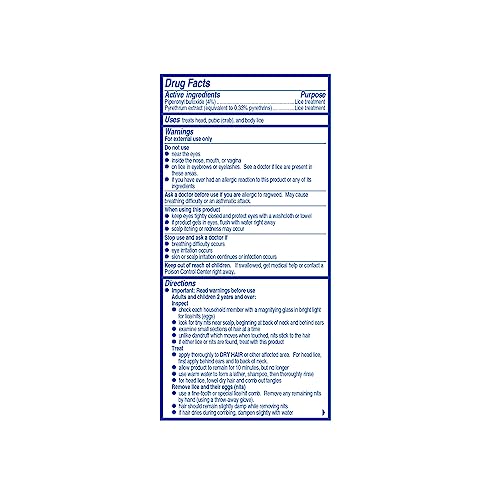 Rid Lice Killing Shampoo Head Lice Treatment for Kids and Adults with Nit Comb, 2 Fl Oz I981
