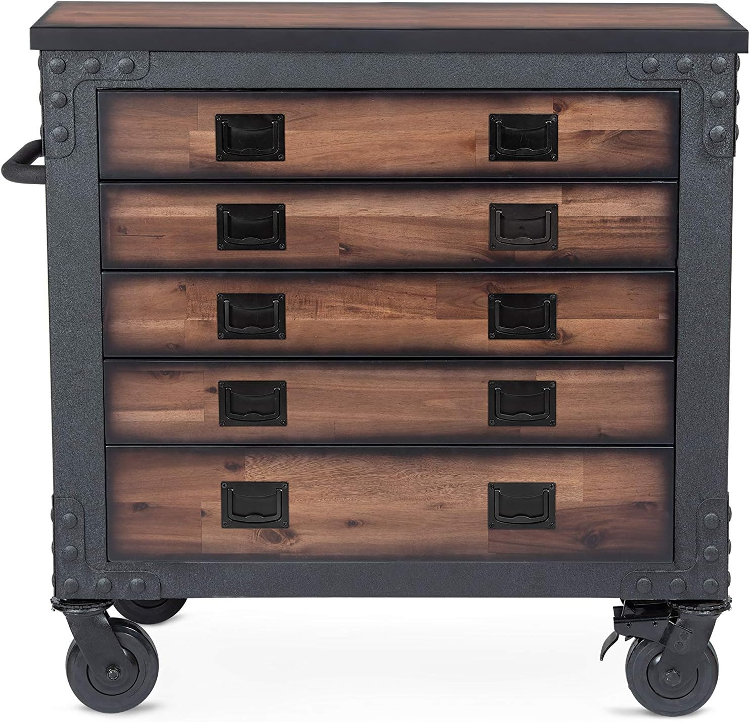 DuraMax 36" 5 Drawer Rolling Tool Chest with Wood Top T71877