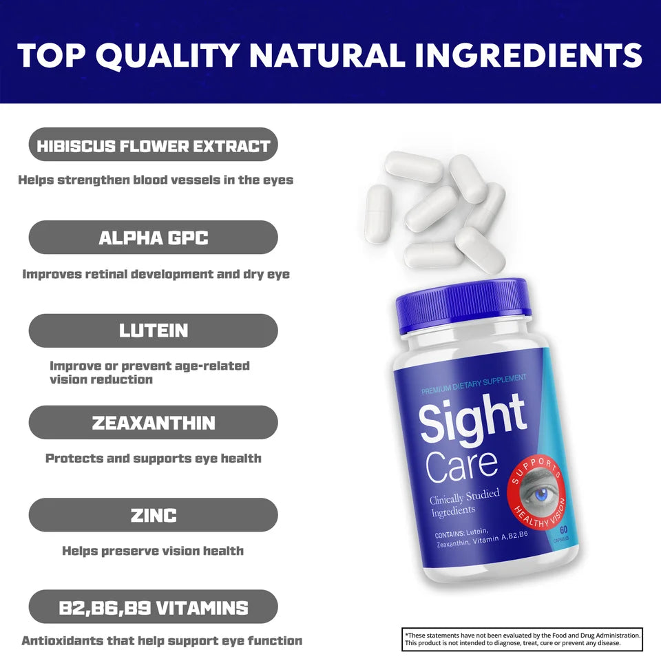 Sight Care Eye Supplement for Vision Health, 60 Capsules R475