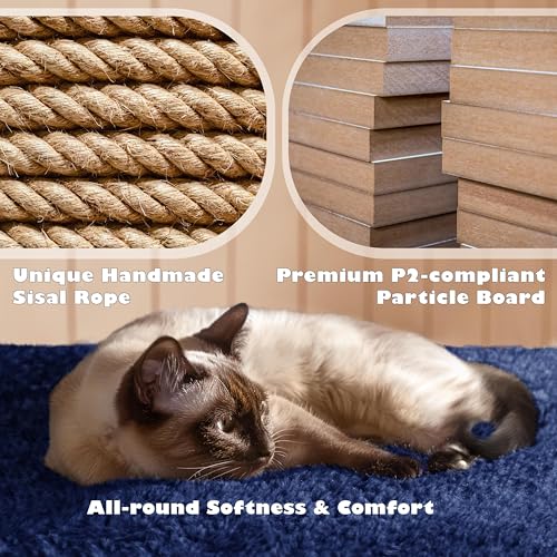 Yaheetech 54in Cat Tree Tower Condo Furniture with Scratch Post Y196
