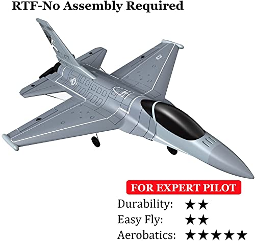 VOLANTEXRC 4CH RC Airplane F-16 Fighting Falcon Ready to Fly with Xpilot Stabilizer C4428