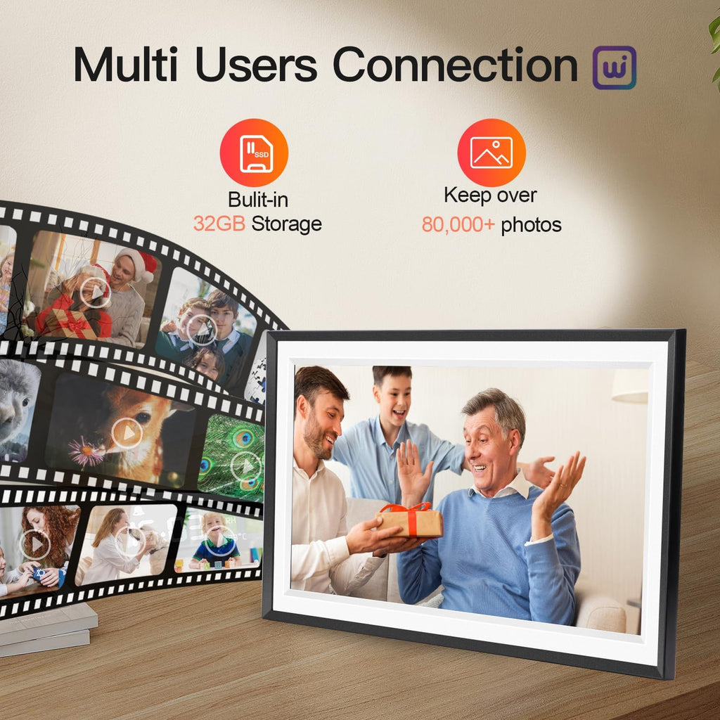 15.6 Inch Touch Screen WiFi Digital Picture Frame with 32GB Storage A386