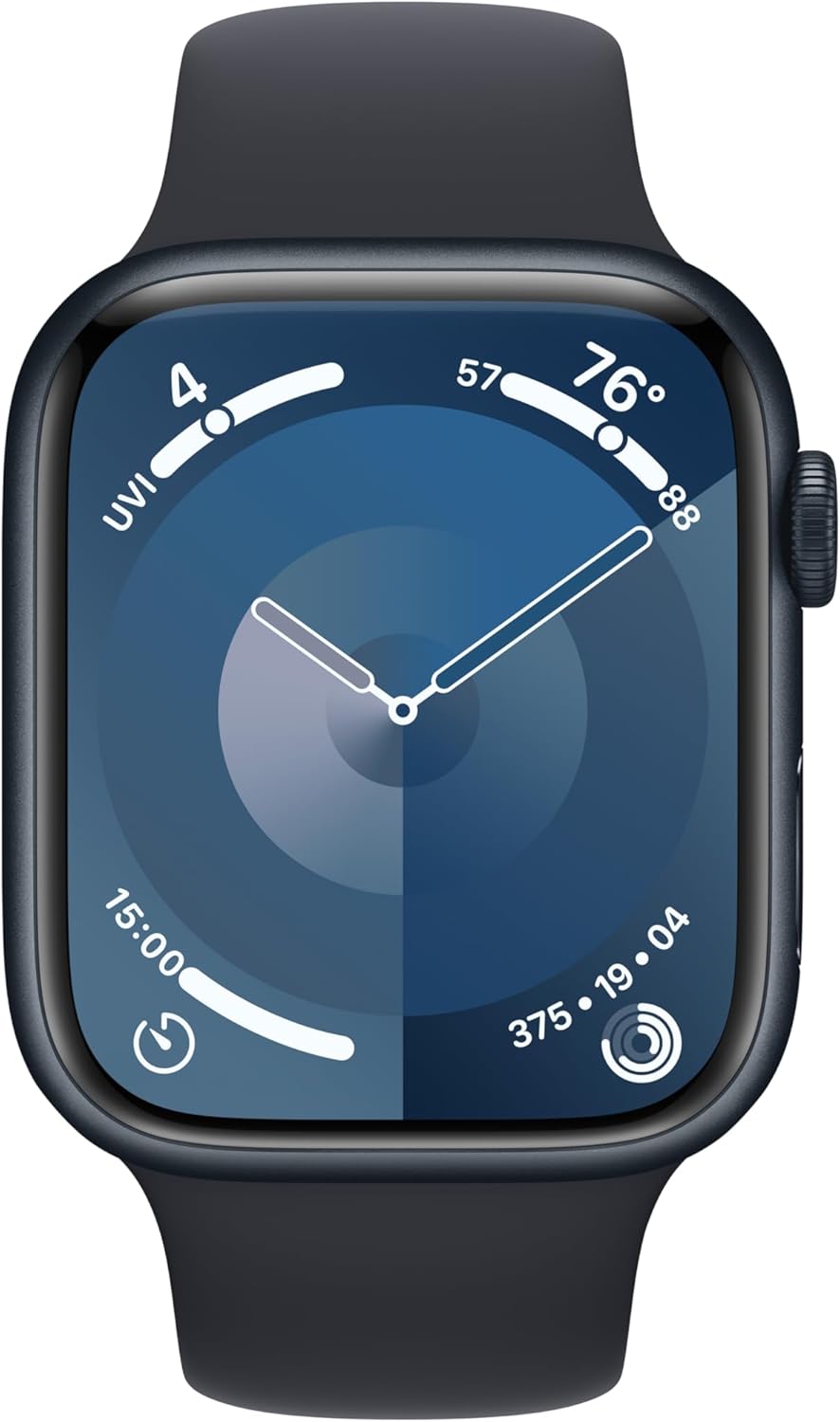 Apple Watch Series 9 GPS + Cellular 45mm Smartwatch with Midnight Aluminum Case and Sport Band N28396