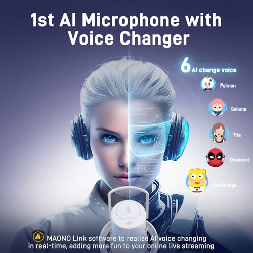 MAONO Wireless Microphone for PC, Gaming, Streaming, Podcast (DM40-Black) G850723