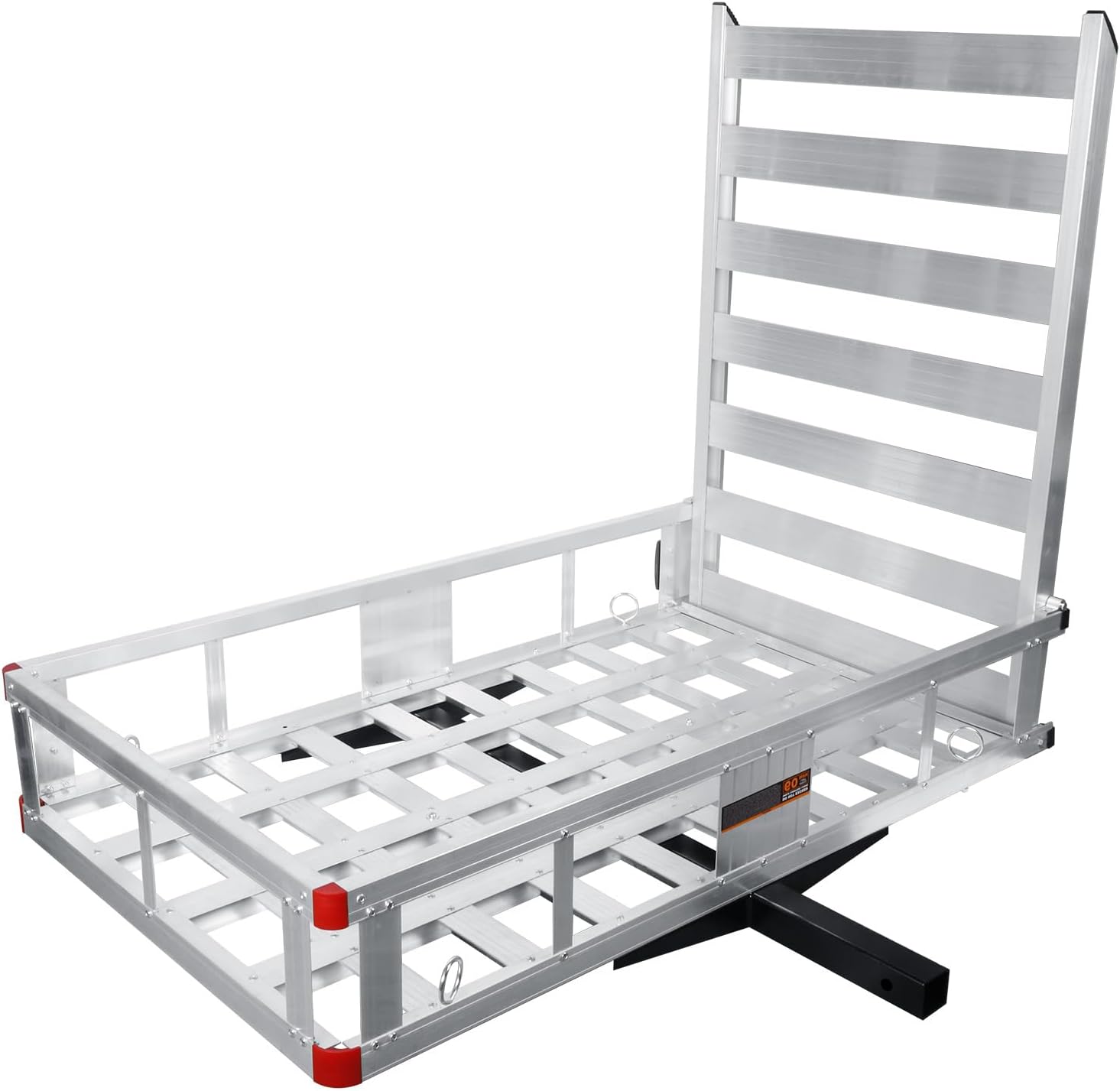 Aluminum Cargo Carrier, 50" x 29.5", 800Lbs Capacity,Hitch Cargo Carrier with Ramp Hitch Mounted Luggage Trailer Hitch Mount Mobility Scooter Wheelchair Carrier, Tow Hitch Cargo Carrier