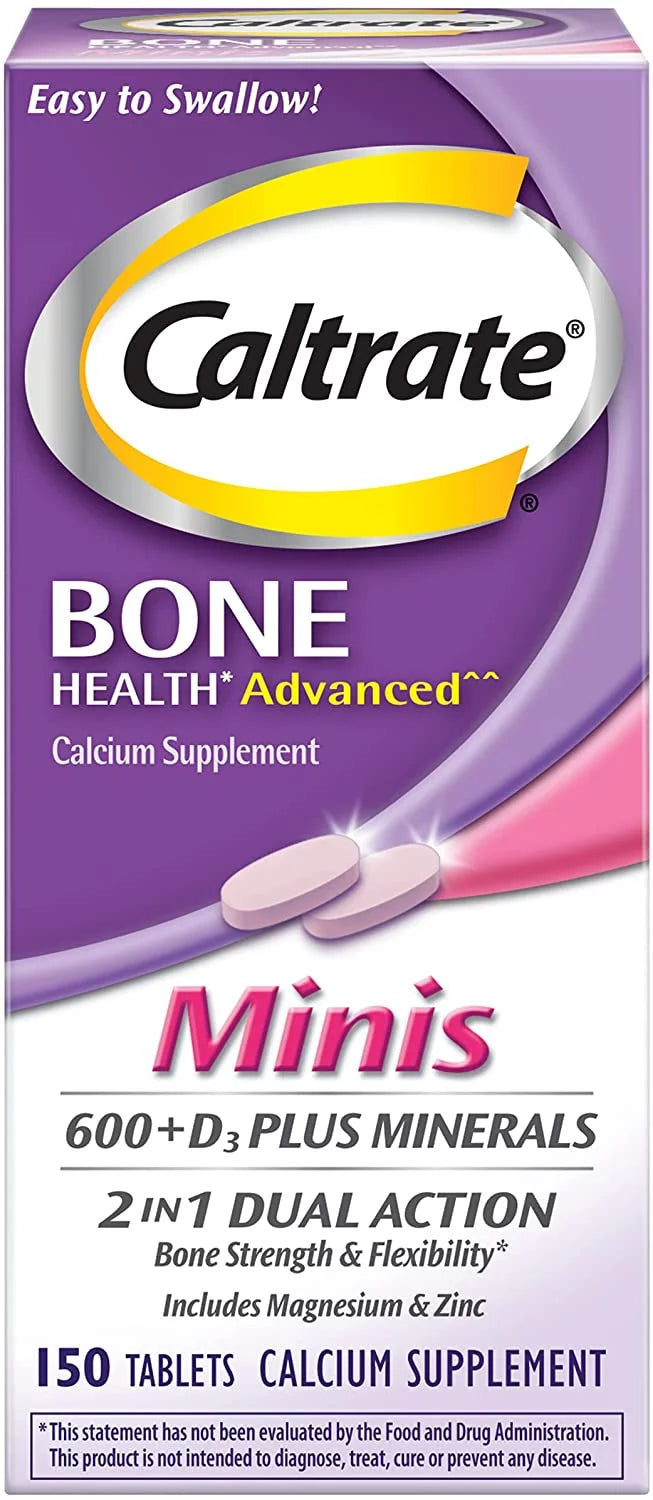 Calcium & Vitamin D3 Supplement Plus Minerals Mini Tablets, 6 Pack Y6684