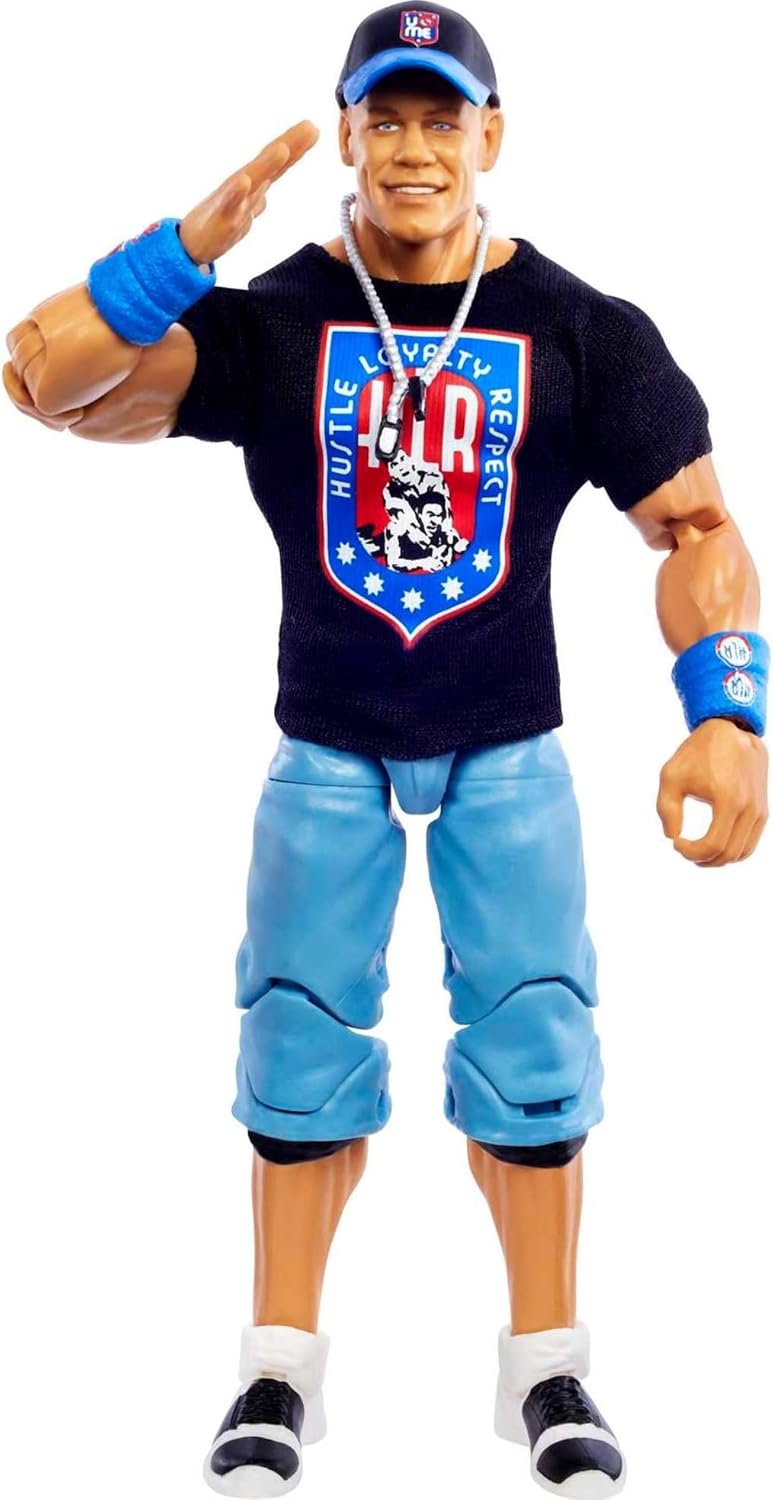 Mattel WWE John Cena Elite Collection Action Figure with Entrance Shirt, 6-inch A634760